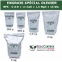 ENGRAIS Spécial OLIVIER 500 g - SoluControl - Formulation haute qualité Organo-Minerale - NPK 5-4-9 - Utilisable en Agriculture