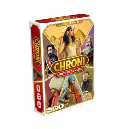 Blackrock Games CHRONI - Histoire du Monde - Nelle édition - on The GO Edition - Jeu de société - Jeu Histoire - 1 à 6 Joueurs -