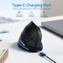 ECHTPower 2024 Update Souris Ergonomique sans Fil, 2.4GHz Souris Verticale Rechargeable, Wireless Mouse Droitier Silencieuse, 48