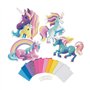 Orb Factory ORB67182 - Loisirs Créatifs - Licornes - Sticky Mosaiques Autocollantes aux Numéros