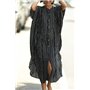 YOUKD Femmes D'été Cardigan Maxi Robe Bohème Plage Coverup Robe Longue Kimono Taille Unique