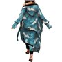 LikeJump Femmes Cotton Bohème Kimono Grande Taille Cardigan Pareo Maillot de Bain Cover Ups Plage Robe