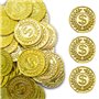 soitzhoc 100 pièces pièces d'or en plastique