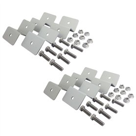 2 lots de supports en Z Nuzamas - Kits de montage pour panneau solaire - Pour caravane