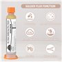 WAN2TLK No Clean Lot de 10 pâtes à souder 4 ml – Flux de soudure de précision pour soudure électronique – Complet avec piston et