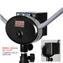 Yidoblo FX-480ii Pliable 50W 3200K-5500K LED Video Studio Double Arms Fill Ring Light avec Port de Chargement USB, 200cm de Long