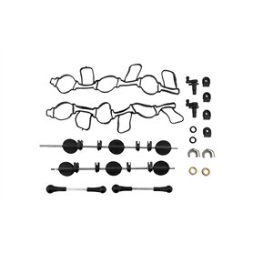 TBVPARTS Kit de réparation d'ailerons Tourbillon collecteur d'admission pour A4 A5 A6 Q5 Q7 2.7 3.0 TDI V6 059129712BC 059129711