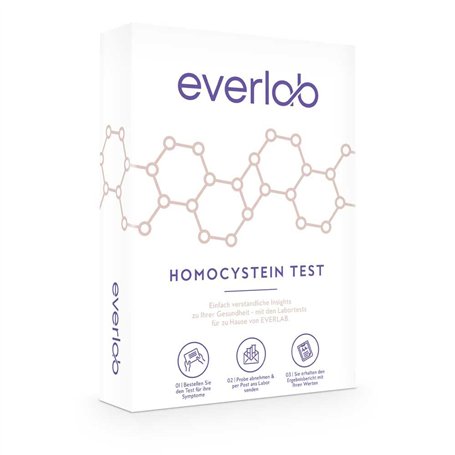 EVERLAB Homocystéine Test - Vérification rapide et facile des niveaux d'homocycès | Détection précoce des maladies cardiovascula