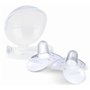 Nuby - 2 Embouts de Sein - Embouts d'Allaitement en Silicone avec Boîte - Transparent
