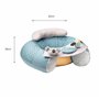 Nuby Sit-Me-Up – Siège pour bébé Animal Adventures | Siège de sol interactif et gonflable | Plateau amovible | Lavable en machin