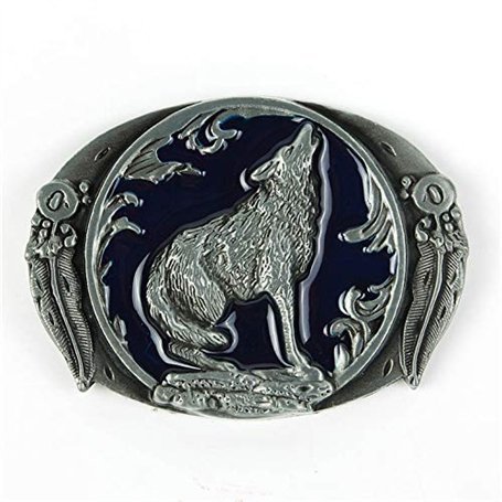 Boucle de ceinture Wolf Western