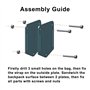 Lot de 2 supports de verrouillage de drone FPV pour sac à dos - Accessoires à brancher - Boucle de suspension avec sangles de ba