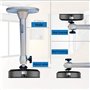 Smavles Support de Plafond Videoprojecteur, 2Pcs Projecteur Cintre Plafond Universel Bureau D'école Accessoires Mural Mini Durab