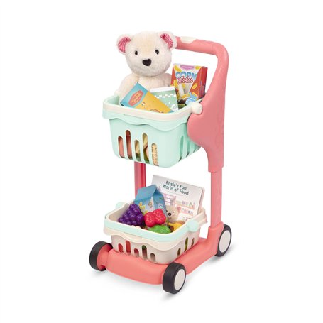 B. toys by Battat BX2054Z - Shop & Glow Caddie Musical Garni avec Aliments en Jouet