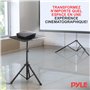 PYLE Support Projecteur et Ordinateur Portable- Support Vidéoprojecteur-Pied pour équipement DJ et Studio - Trépied - Hauteur Ré