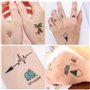 Rosymormor 48 Feuilles 800+ Modèles Tatouage Ephemere Pour Enfant Fille Garçon Adulte, Dessin Animé Mignon Faux Tatouage Tempora