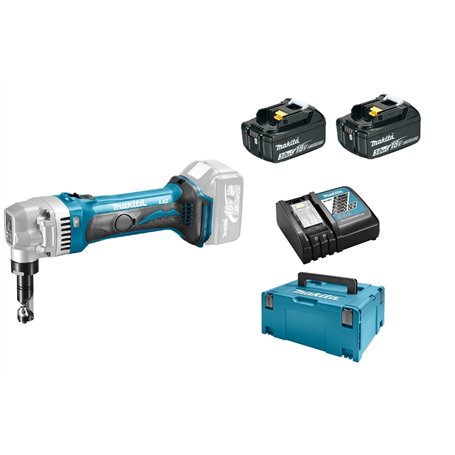 Grignoteuse 18 V Li-Ion (2x3.0 Ah) en coffret MAKPAC - MAKITA DJN161RFJ