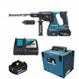 MAKITA Dhr243T1J Perforateur Burineur Sds Plus 2 Joules 24 mm Bl Lxt 18V + 1 Batterie 18V 5Ah Li-Ion Bl1850B + Coffret Makpac