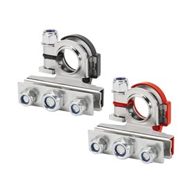 Alrens 2 pcs Bornes de Batterie de Voiture, Cosse Batterie 3 12v, Batterie Cosse Battery Terminal pour Voiture Positive et Négat Alrens 2 pcs Bornes de Batterie de Voiture