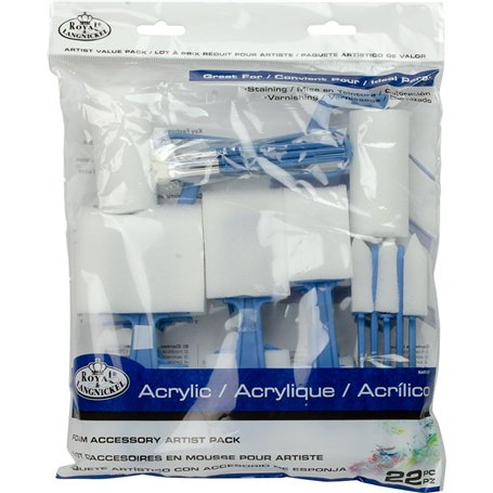 Lot de 22 accessoires en mousse pour artiste PAC