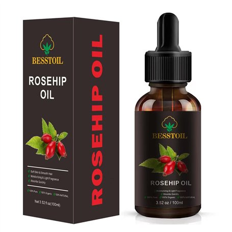 Huile de graines de rose musquée biologique pour le visage