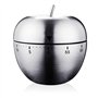 Minuterie Cuisine Minuteur Forme de Pomme Alarme de Rotation Mécanique Manuelle Kitchen Timer Acier Inoxydable pour La Cuisine C