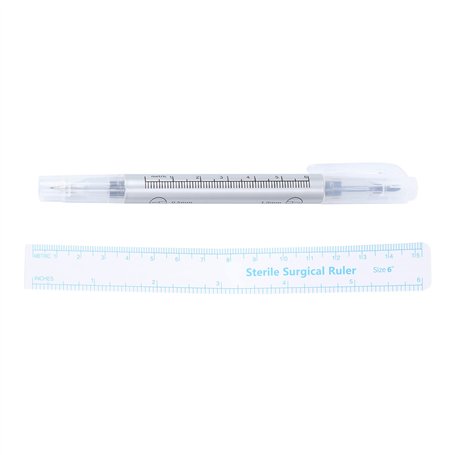 Frcolor Marqueurs de pointe chirurgicale Marqueur de peau Stylo à tatouer Piercing Maquillage permanent Double extrémité encre d