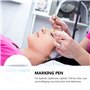 Frcolor Marqueurs de pointe chirurgicale Marqueur de peau Stylo à tatouer Piercing Maquillage permanent Double extrémité encre d