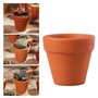 OUNONA Lot de 10 Pots en Terre Cuite de 4,5 x 5 cm pour Cactus, Fleurs, Plantes Grasses. Parfaits pour Le Jardinage, Le Bricolag
