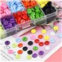 kissral Boutons Colorés Lot de 750 Artisanat Bouton Rond Decoratif pour Enfants Boutons à Coudre Assortis pour Les Activités de