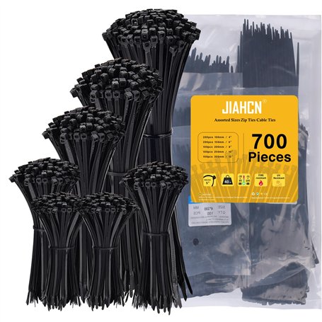 Collier de Serrage Plastique 700 Pièces