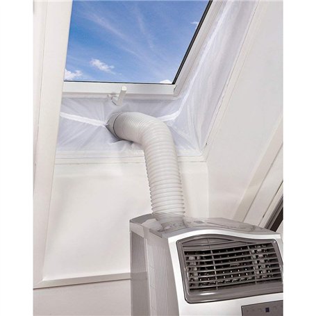 Queta Tissu de Calfeutrage Joint de Fenêtre pour Système de Climatiseur Mobile et Sèche-Linge 400CM AirLock Convient à Toutes Le