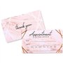 Lot de 100 cartes de rappel de rendez-vous, motif marbre et feuille d'or rose (8,9 x 5,1 cm)