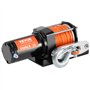VEVOR Treuil électrique 1588 kg, 12 V CC treuil pour VTT/UTV avec câble synthétique à 12 brins de Φ0,5 x 1188,7 cm, télécommande