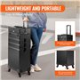VEVOR Mallette de Maquillage à roulettes 5en1 Valise de Rangement Aluminium Boîte Trousse Maquillage Professionnelle Voyage Roue