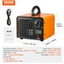VEVOR Générateur d'Ozone Purificateur d'Air 12000 mg/h Générateur O3 pour Éliminer les Odeurs Commercial Industriel 90 W Grande