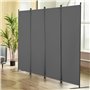 VEVOR Cloison de séparation en Tissu, séparateur de pièce Pliable à 4 Panneaux, paravent de confidentialité intérieur pour Burea