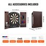 VEVOR Kit Cible de Fléchettes et Armoire Prêt à Jouer, Armoire à Fléchettes avec Tableau de Score Électrique, Jeu de Fléchettes 