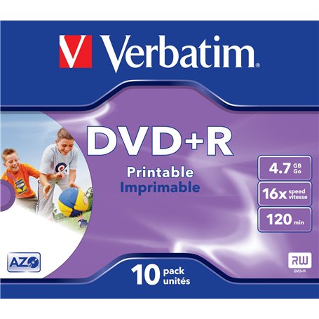 Verbatim Lot de 10 DVD + R
