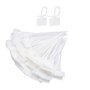 Kissral 200pcs Attache Cable Blanc Etiquette Cable Electrique Plastique Cable Management Etiquette Cable Reseau Organisateur de