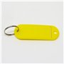 S&B Lot de 100 Porte-clés SBS avec étiquette pour écrire Jaune