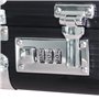 HMF 14651-02 Mallette en aluminium pour homme avec cadenas à combinaison Noir 45 x 33 x 11 cm