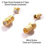 doesnotapply DKBT 21 Pcs Fiches F -Adaptateur Antenne Connecteur Coaxial Raccord Antenne TV Adaptateur D'antenne Coaxial Femelle