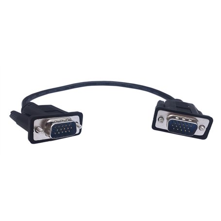 CERRXIAN Câble adaptateur VGA SVGA 15 broches HD15 mâle vers mâle pour PC