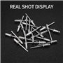 120 Pièces Rivets Aveugles en Aluminium, Assortiment de Rivets Pop, Rivets Aluminium pour Pince à Rivets Aveugles - M3.2 * 10mm/