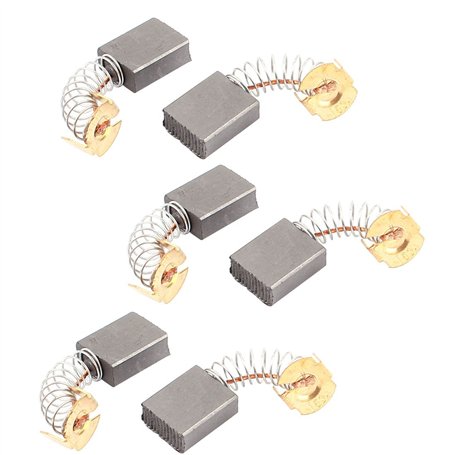 sourcing map Électrique Charbon Moteur Carbone Brosse Rechange 17mm x 13mm x 6mm 6Pcs