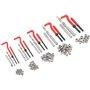 FreeTec 131 pièces Set de réparation de filetages Foret Gaines Helicoil M5 M6 M8 M10 M12