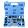 FreeTec - Kit d’outillage universel pour alternateurs - Jeu d’embouts - 18 pièces - Pour le maintien et le montage d'une poulie