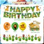 44PCS Le Roi Lion Party Decoration Le Roi Lion Birthday Party Balloon Set Le Roi Tirant Le Slip Gâteau De Gâteau Dans Le Ballon 