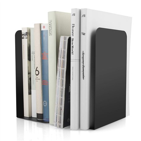 STARVAST 2Pcs Serre Livres en Métal en Forme de L 8 x 4 x 5.4Inch